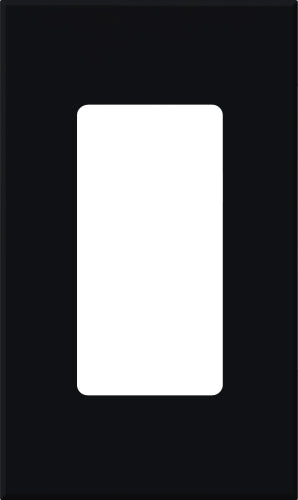 Lutron Architectural Wall Plate 1-Gang Black (NT-R3-NFB-BL)