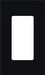 Lutron Architectural Wall Plate 1-Gang Black (NT-R3-NFB-BL)