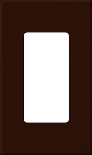 Lutron Architectural Wall Plate 1-Gang Brown (NT-R3-NFB-BR)