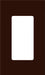 Lutron Architectural Wall Plate 1-Gang Brown (NT-R3-NFB-BR)