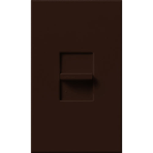 Lutron Novat 16A Fluorescent Single-Pole Slide-To-Off Dimmer Brown (NTF-10-BR)