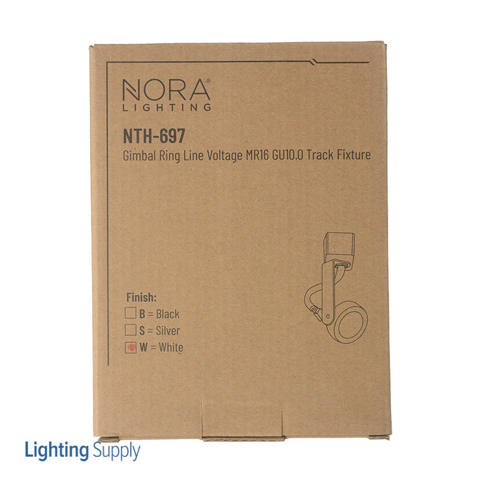 Nora Gimbal 50W/GU10 White No Lamp White (NTH-697W/L)