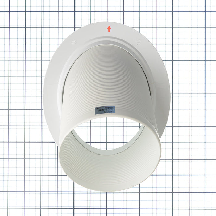 Nora 6 Inch Super Sloped Baffle Trim White Baffle/White Flange (NTM-617/45W)