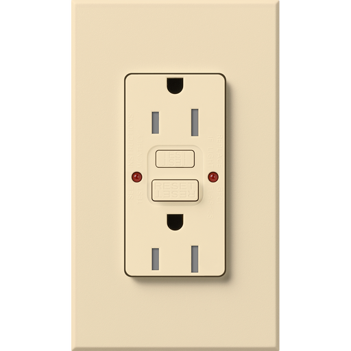 Lutron Architectural 15A Receptacle Self-Testing GFCI Beige (NTR-15-GFST-BE)