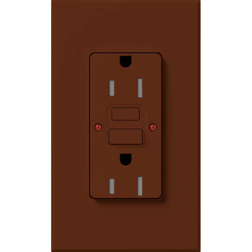 Lutron Architectural 15A Receptacle Self-Testing GFCI Sienna (NTR-15-GFST-SI)