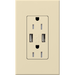 Lutron Architectural 15A Receptacle USB Tamper-Resistant Beige (NTR-15-UBTR-BE)
