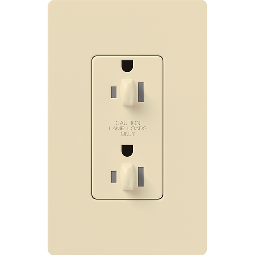 Lutron Architectural 20A Receptacle Dual Dimmer Tamper-Resistant Beige (NTR-20-DDTR-BE)