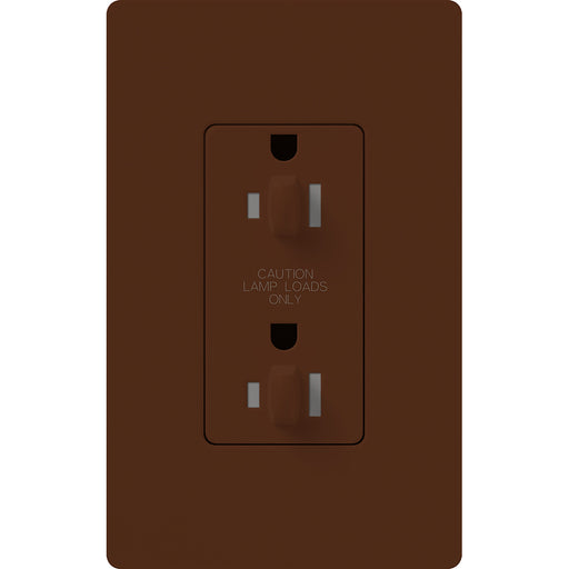 Lutron Architectural 20A Receptacle Dual Dimmer Tamper-Resistant Sienna (NTR-20-DDTR-SI)