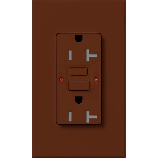 Lutron Architectural 20A Receptacle Self-Testing GFCI Sienna (NTR-20-GFST-SI)