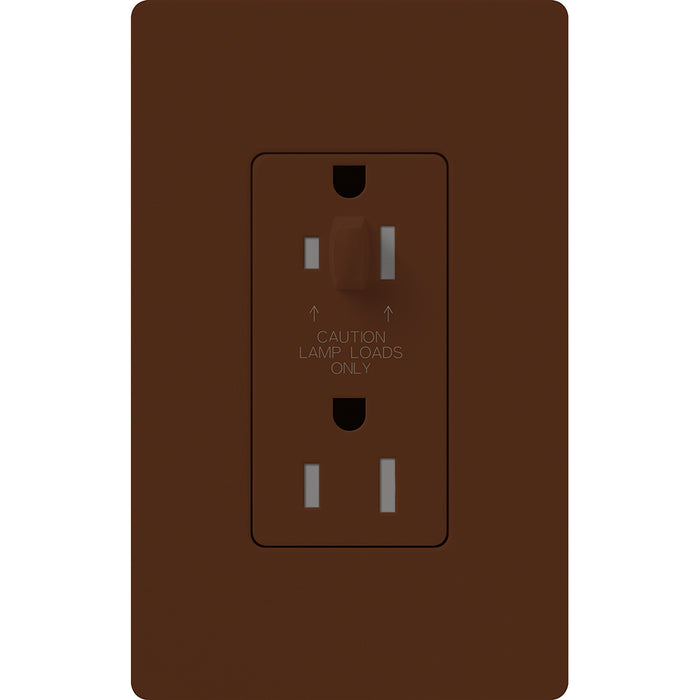 Lutron Architectural 20A Receptacle Half Dimmable Tamper-Resistant Sienna (NTR-20-HDTR-SI)