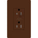 Lutron Architectural 20A Receptacle Half Dimmable Tamper-Resistant Sienna (NTR-20-HDTR-SI)