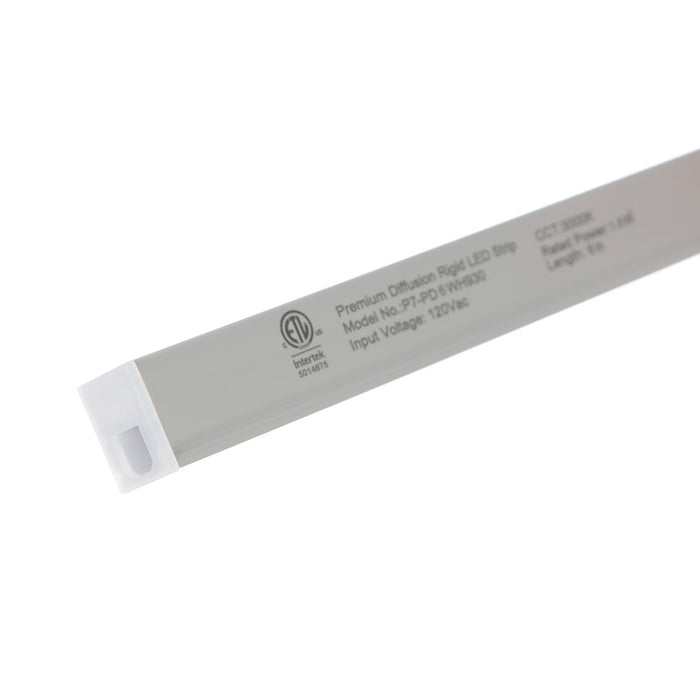 Nora 6 Inch 120V LED Lightbar 100Lm 1.5W 3000K 90 CRI White Finish (NULB120-06LED930W)
