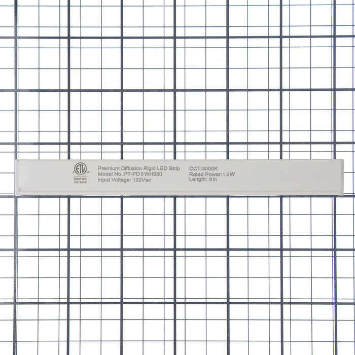 Nora 6 Inch 120V LED Lightbar 100Lm 1.5W 3000K 90 CRI White Finish (NULB120-06LED930W)