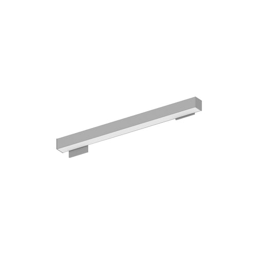 Nora 2 Foot L-Line LED Wall Mount Linear 2100Lm 3500K 4X4 Inch Left Plate And 2X4 Inch Right Plate Left Power Feed Aluminum Finish (NWLIN-21035A/L4P-R2)