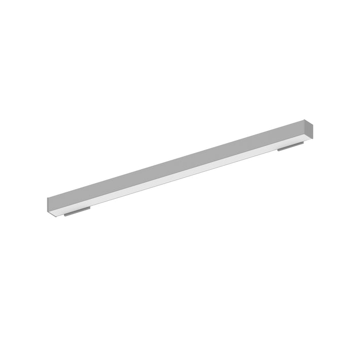 Nora 4 Foot L-Line LED Wall Mount Linear 4200Lm 3000K 2 Inch X 4 Inch Left Plate And 2 Inch X 4 Inch Right Plate Aluminum Finish (NWLIN-41030A/L2-R2)