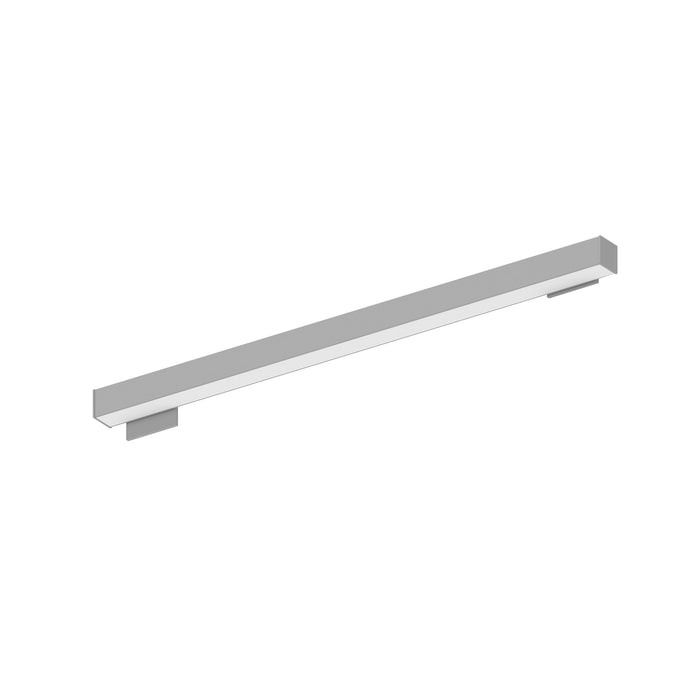Nora 4 Foot L-Line LED Wall Mount Linear 4200Lm 3500K 4 Inch X 4 Inch Left Plate And 2 Inch X 4 Inch Right Plate Aluminum Finish (NWLIN-41035A/L4-R2)
