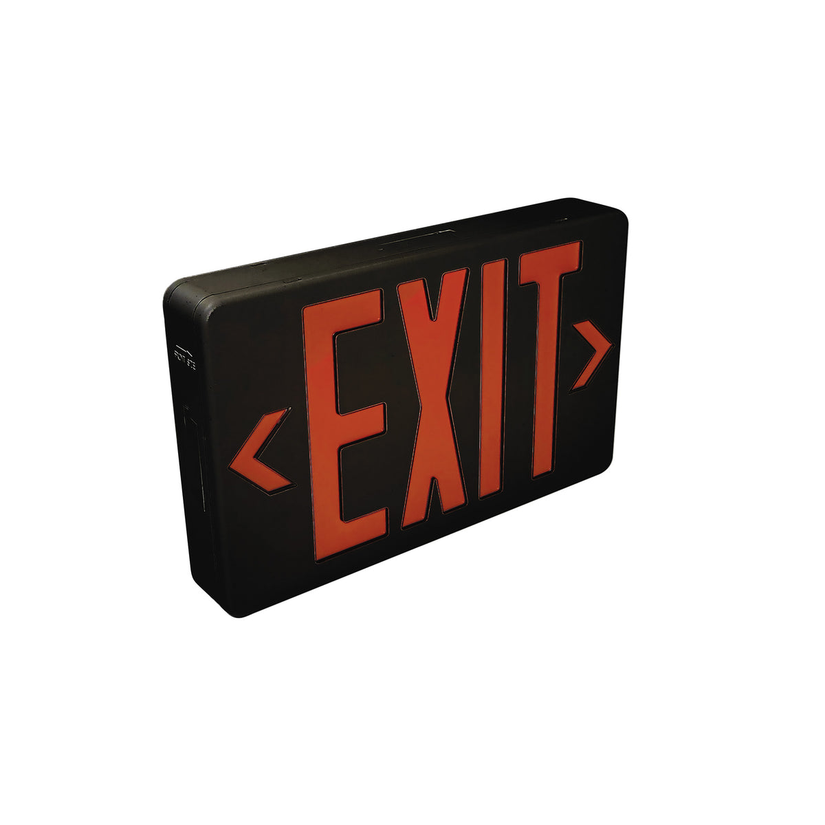 Nora NX-603D-LED/B Dual Color LED Exit Sign With Battery Backup Black ...