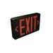 Nora Dual Color LED Exit Sign With Battery Backup Selectable Red Or Green Letters Black Housing (NX-603D-LED/B)