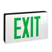 Nora Die-Cast LED Self-Diagnostic Exit Sign With Battery Backup Single-Faced Aluminum With Green Letters In Black Housing (NX-616-LED/G)