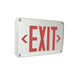 Nora LED Self-Diagnostic Wet Location Exit Sign With Battery Backup White Housing With Red Letters (NX-617-LED/R)
