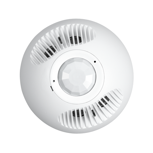 NX Lighting Controls Omni Passive Infrared And Ultrasonic Ceiling Sensor With IntelliDAPT 180 Degrees  500 Square Foot White (OMNIDT500)