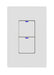 NX Lighting Controls Digital Smart Switch Wireless 2-Button 120/277VAC White (NXSW2-W2-WH)
