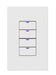 NX Lighting Controls Digital Smart Switch Wireless 4-Button 120/277VAC White (NXSW2-W4-WH)