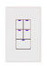 NX Lighting Controls Digital Smart Switch Wireless 5-Button 120/277VAC White (NXSW2-W5-WH)