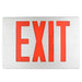 Standard-BL Die-Cast Aluminum Exit Sign Double Face Red Letters Aluminum Housing Aluminum Face Panel Battery Backup No Self-Diagnostics (NYKXTEU2RAAEM)