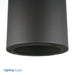 Nora 6 Inch Cylinder Surface Medium Base Baffle Black/Black (NYLI-6SI2BBB)