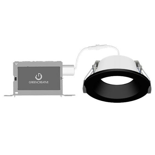 Green Creative NYXDM4RD/M9CCT5S/DUALDIM/MD/BB NYX Direct Mount 4 Inch Round LED Downlight Lumen/CCT Selectable 2500Lm 3000Lm/4000Lm 2700K/3000K/3500K/4000K/5000K Dual Dimming Medium Beam (38556)