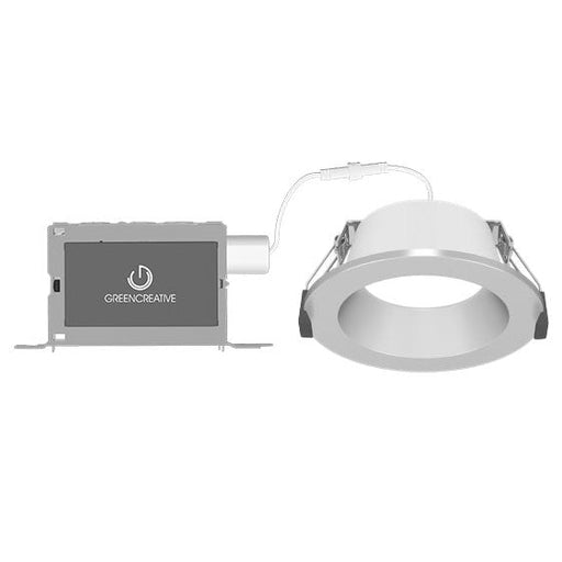 Green Creative NYXDM8RD/M9CCT5S/DUALDIM/MD/CC NYX Direct Mount 8 Inch Round LED Downlight Lumen/CCT Selectable 2500Lm/3000Lm/4000Lm 2700K/3000K/3500K/4000K/5000K Dual Dimming Medium Beam (37773)