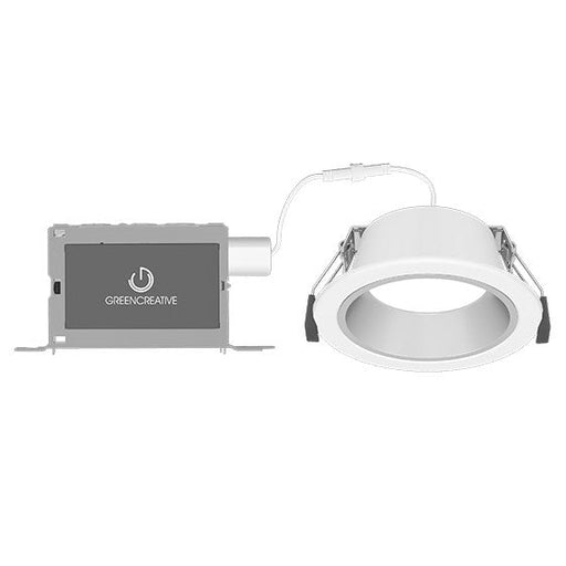 Green Creative NYXDM6RD/S9CCT5S/DUALDIM/MD/CW NYX Direct Mount 6 Inch Round LED Downlight Lumen/CCT Selectable 700Lm/1000Lm/1500Lm/2000Lm 2700K/3000K/3500K/4000K/5000K Dual Dimming (37512)