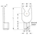 MORRIS 16-14 #8 Nylon Spade Terminals (11626B)