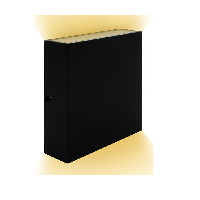 Lotus LED Lights Wall Sconce One Side LED Light White 120-277V CCT Selectable 2700K/3000K/3500K/4000K/5000K 15W 1000Lm Triac Dimming 90 CRI (OD-5-1000L-5CCT-1S-BK)