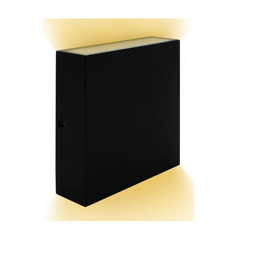 Lotus LED Lights Wall Sconce Up And Down LED Light Black 120-277V CCT Selectable 2700K/3000K/3500K/4000K/5000K 15W 1000Lm Triac Dimming 90 CRI (OD-5-1000L-5CCT-BK)