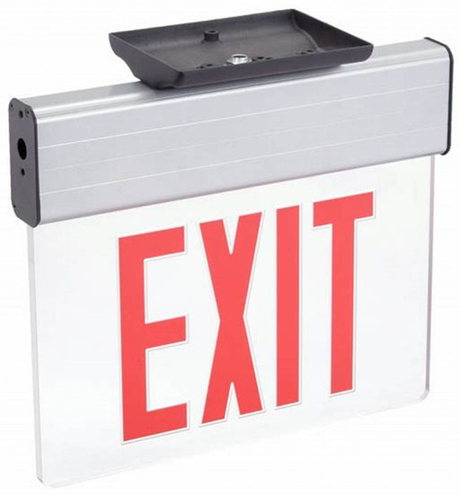 Lithonia Surface Mount LED Edge-Lit Single Face Red Emergency (EDG 1 R EL M6)