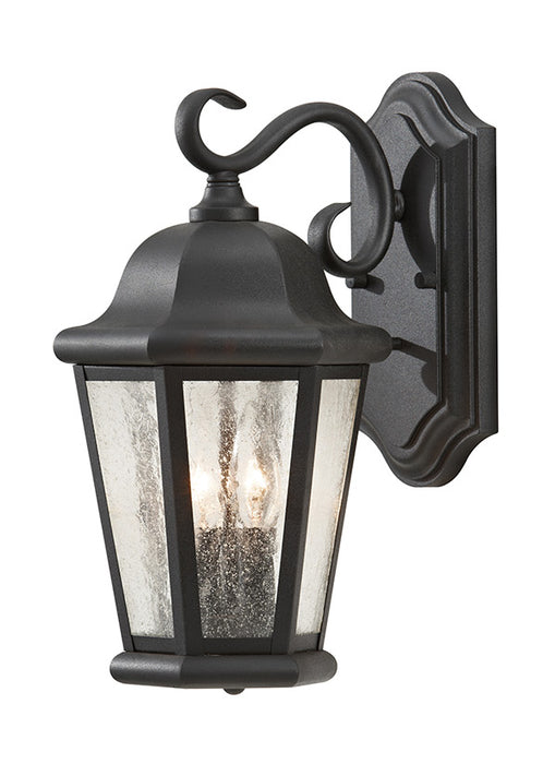 Generation Lighting Martinsville Medium Two Light Outdoor Wall Mount Lantern (OL5901BK)