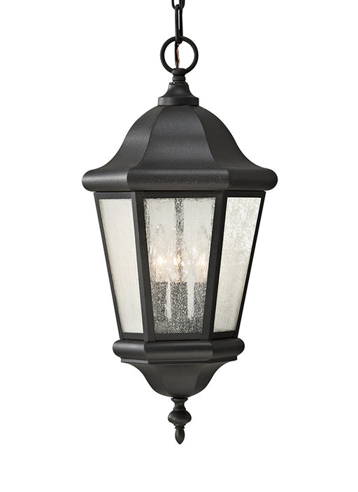 Generation Lighting Martinsville Three Light Outdoor Pendant Lantern (OL5911BK)