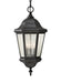 Generation Lighting Martinsville Three Light Outdoor Pendant Lantern (OL5911BK)