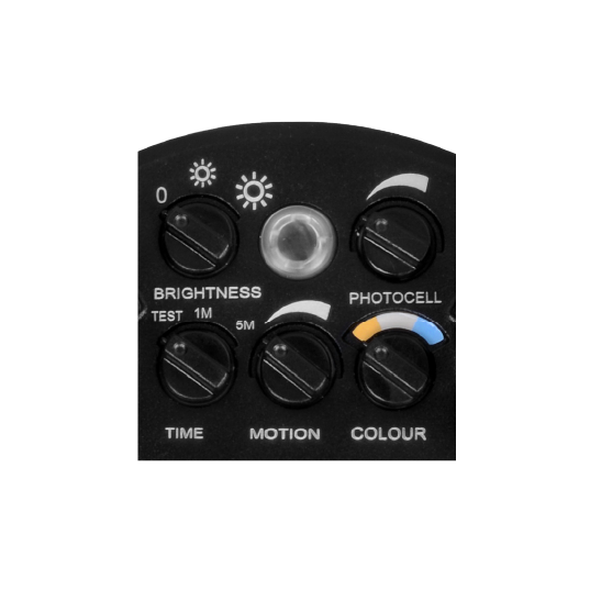 NICOR LED Outdoor Security Flood Light Wattage/CCT Selectable 16W/25W 3000K/4000K/5000K 120V 80 CRI PIR Sensor And Night Light Black (OLS125S120S8BKS)