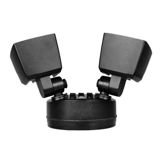 NICOR LED Outdoor Security Flood Light Wattage/CCT Selectable 16W/25W 3000K/4000K/5000K 120V 80 CRI PIR Sensor And Night Light Black (OLS125S120S8BKS)