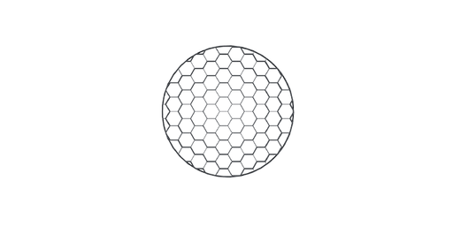 Green Creative ORB/ACC/S/HC Orbit Series Small Honeycomb Louver (35362)