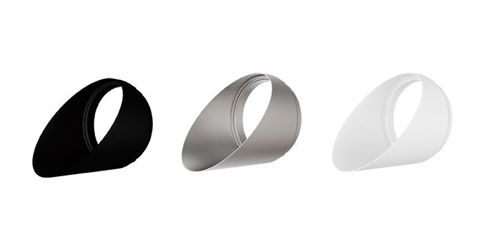 Green Creative ORB/ACC/M/WW/SV Orbit Series Medium Wall Wash Silver (35377)