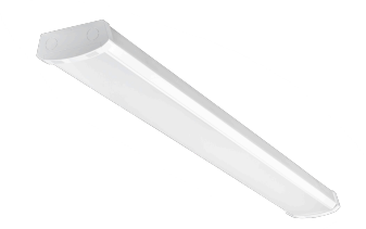 ATLAS Origin Series 4 Foot LED Wrap Fixture Fully Selectable 20W/30W/40W 3500K/4000K/5000K 120-277V 0-10V Dimming White (ORWS43-5L)