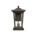 Maxlite 113333 Outdoor Wall Light Modern Hearth Style Black Finish E26 Base Socket (OWL-FCBK-E26)