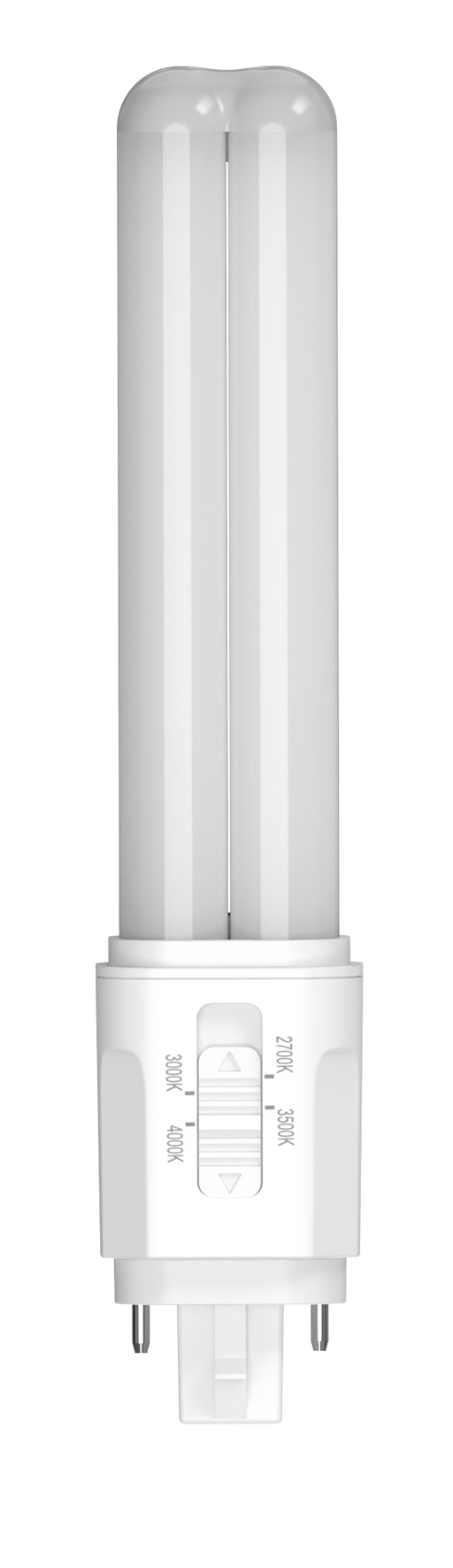 EIKO L9WPLC/AB/8FCCT/U/G24D/O 9W 1185Lm LED PLC Type A/B Plastic 80 CRI 2700K/3000K/3500K/4000K 120-277V Omni G24D Base (14609)