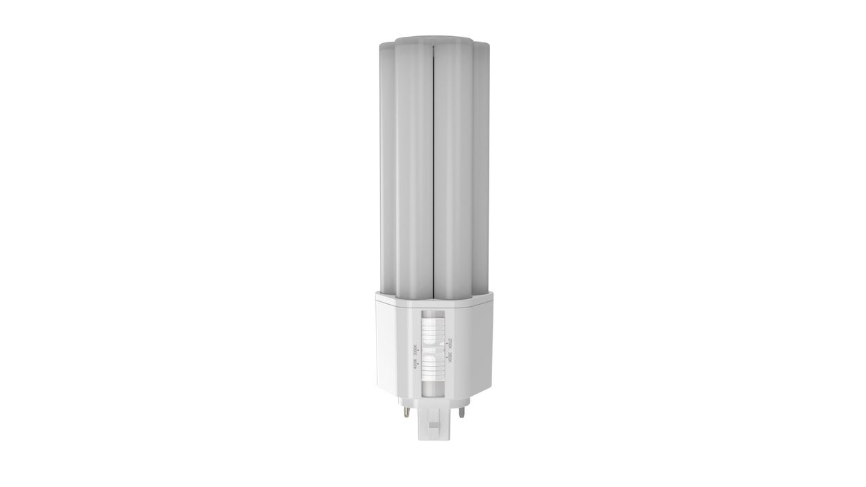EIKO L17WPLT/BP/8FCCT/U/GX24D/O 17W 2500Lm LED PLT Type B Plastic 80 CRI CCT Selectable 3000K/3500K/4000K/5000K 120-277V Omni GX24D Base (15477)