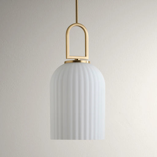 Progress Lighting Stanza Collection One-Light LED Pendant Light Brushed Gold (P500482-191)