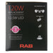 RAB PAR38 12.5W 120W Equivalent 1200Lm E26 Base 80 CRI 5000K Dimmable 40 Degree Beam (PAR38-12.5-850-40D-DIM)